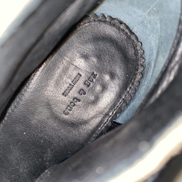 Rag & Bone Harrow Ankle Bootie Boot Block Heel Waxed Suede Round Toe Tau… - Picture 9 of 11